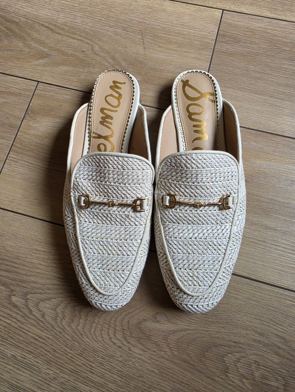 Sam Edelman Linnie Woven Horsebit Mules Size 10
